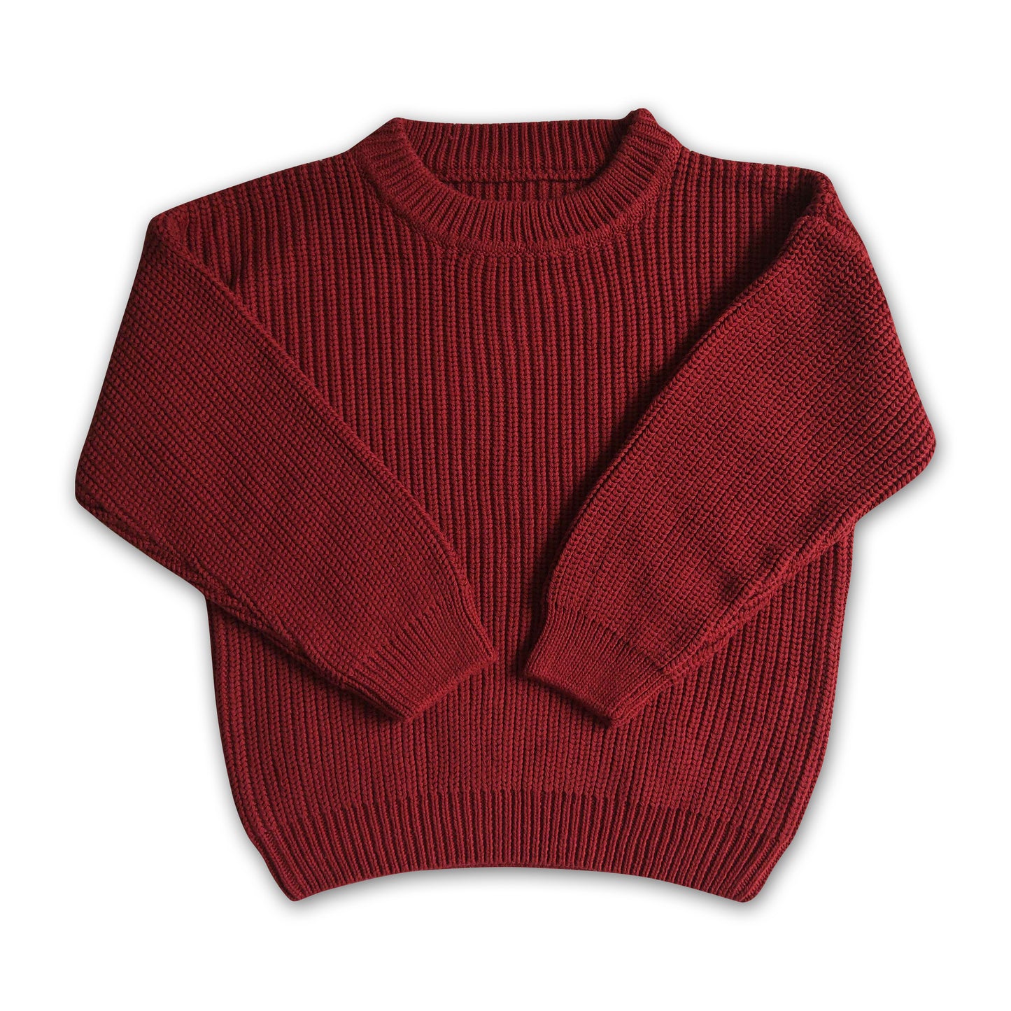Maroon cotton winter sweater