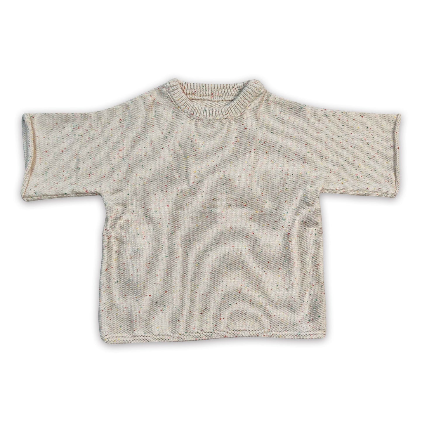 Beige winter top kids girls sweater