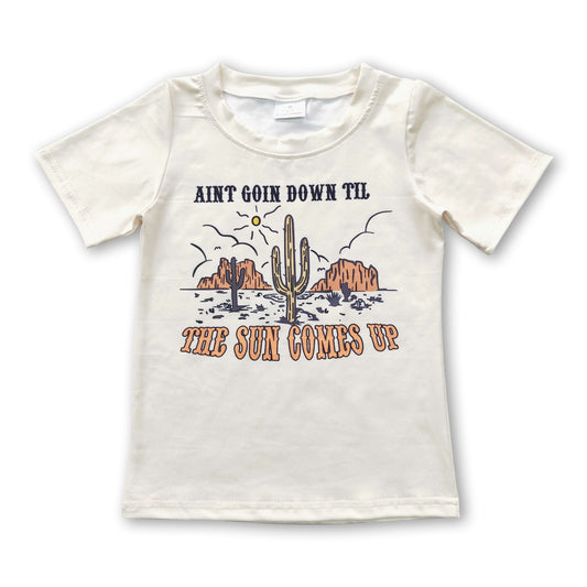 Ain't goin down til the sun comes up baby kids shirt