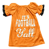 Yellow it's football y'all girls team shirt