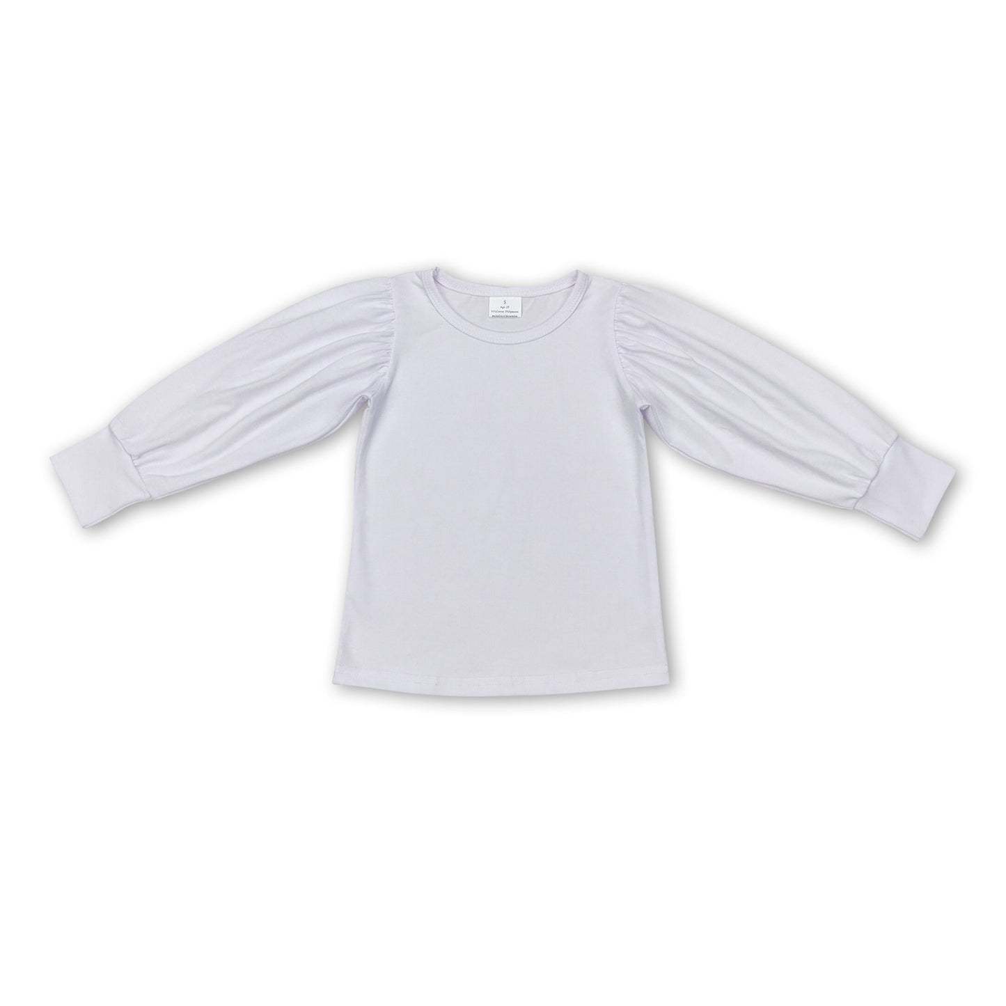 White long sleeves top kids girls shirt