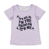 Short sleeves problem kids girls summer shirt