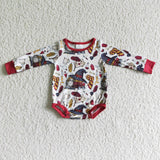 Cute magic long sleeve baby girls fall romper
