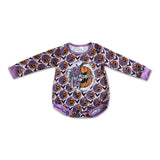 Sorta sweet sorta spooky pumpkin baby girls Halloween romper