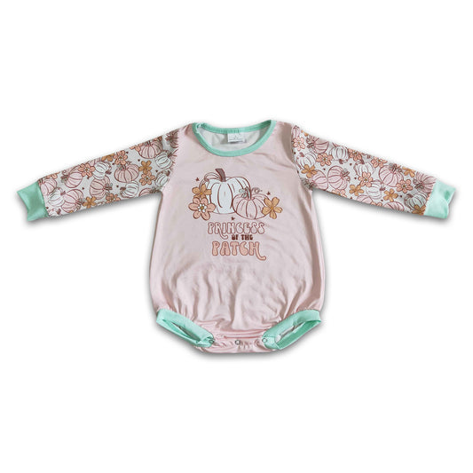 Pumpkin of the patch baby girls fall romper
