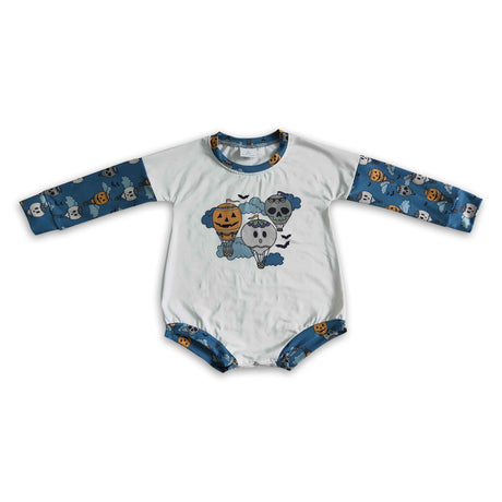 Balloon bat long sleeve baby kids Halloween romper