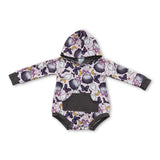 Ghost butterfly bat baby kids halloween hooded romper