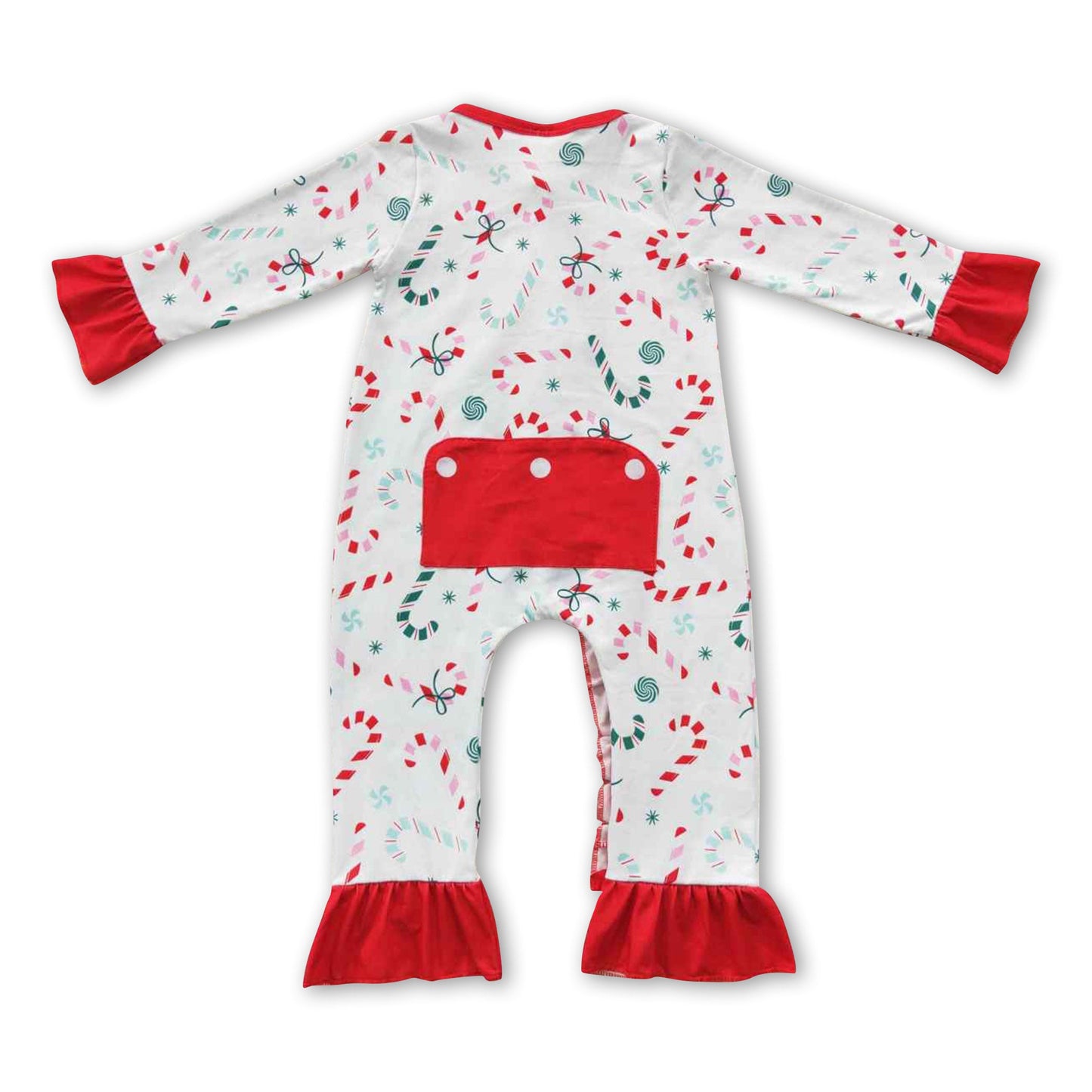 Bamboo Ruffled Strap Bubble Romper - Sweeties (Cotton Candy) main image 1