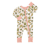 Plaid clover rainbow heart baby girls st patrick's romper
