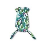 Cactus short sleeve baby girls gown
