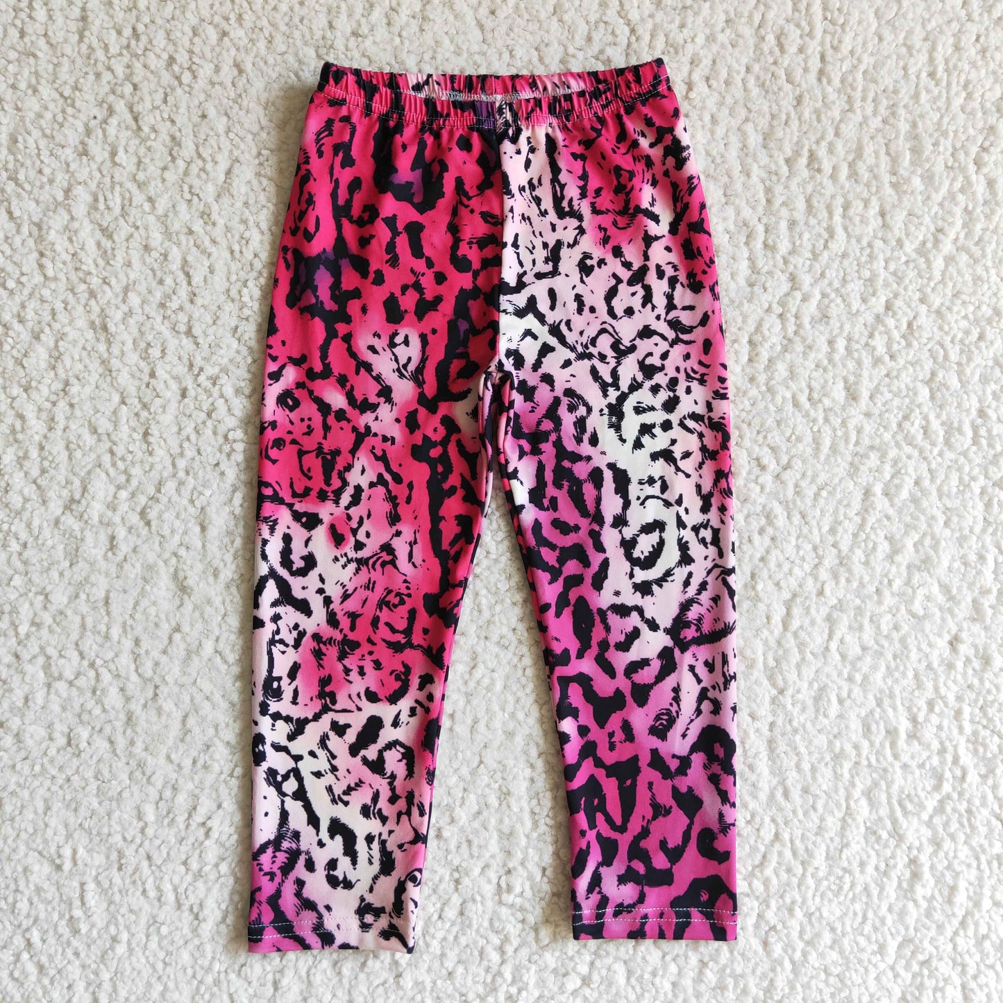 Hot pink leopard baby girls icing leggings