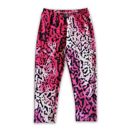 Hot pink leopard baby girls icing leggings