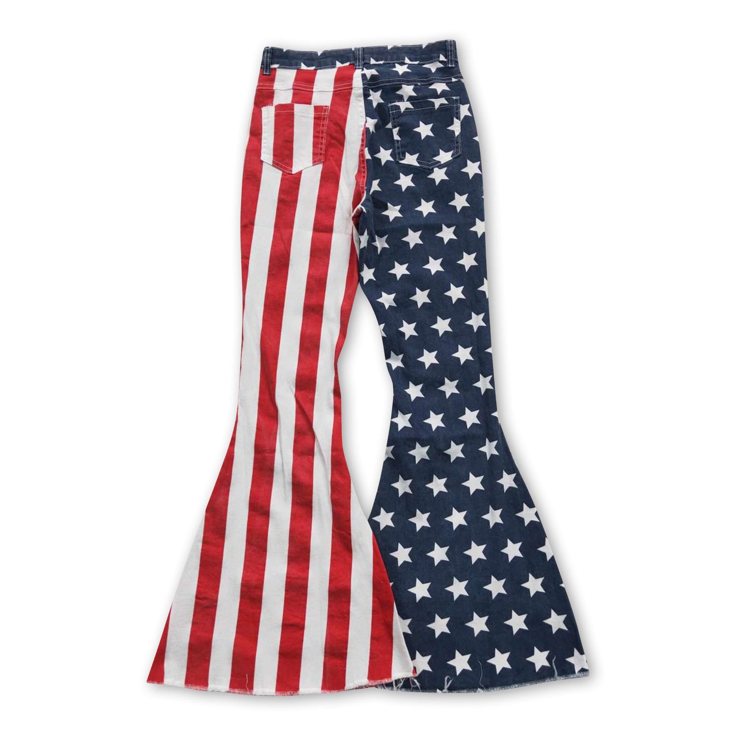 Stars and stripe women denim pants adult 4th of july jeans