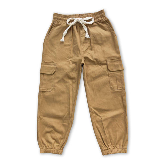 Khaki pockets baby kids pants