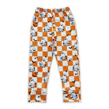 Ghost plaid bat kids boy Halloween pants