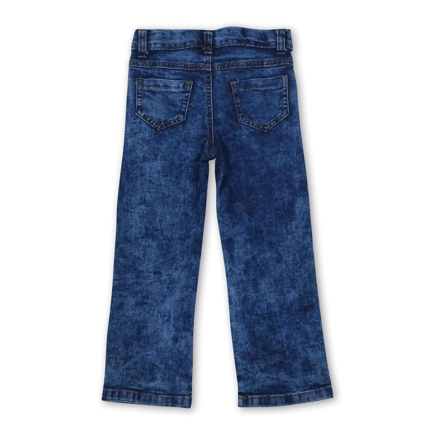 Blue distressed denim pants kids boy jeans