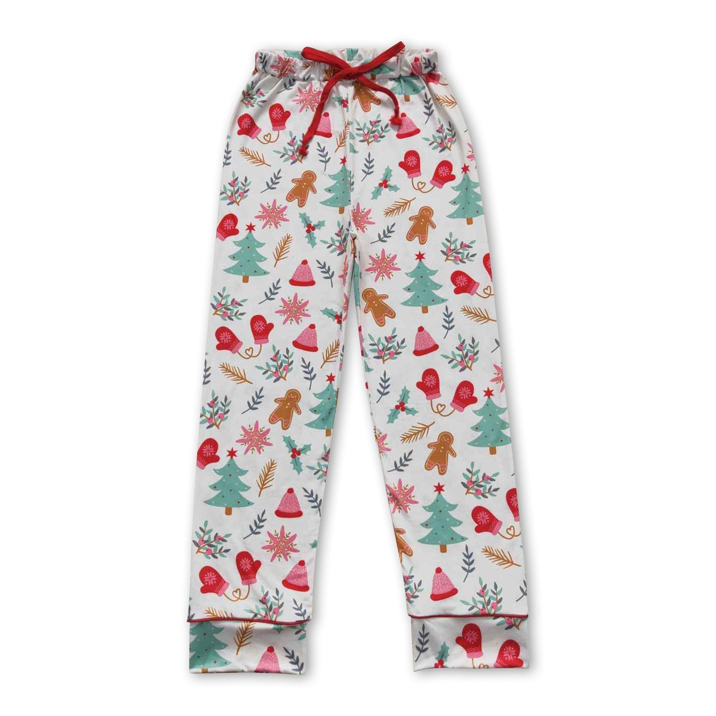 Gingerbread Christmas tree women pants