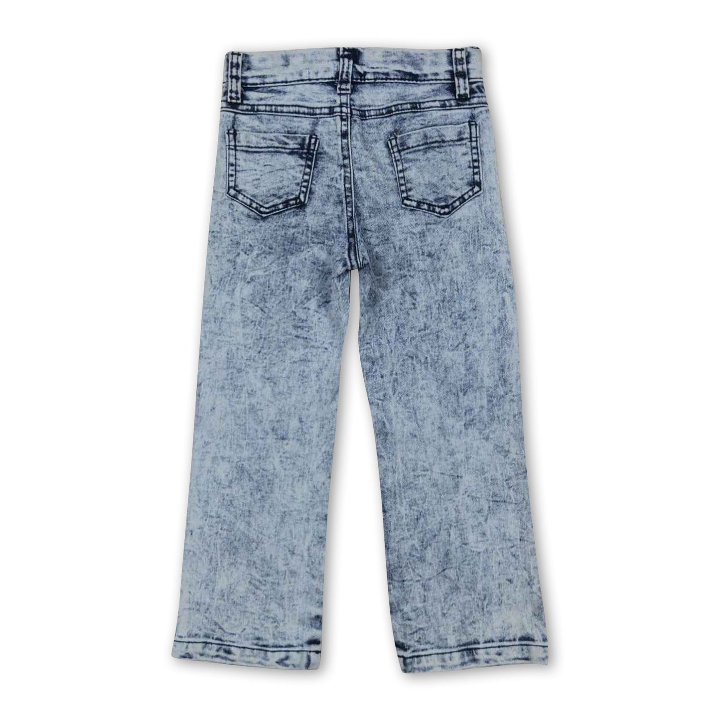 White distressed denim pants kids boy jeans