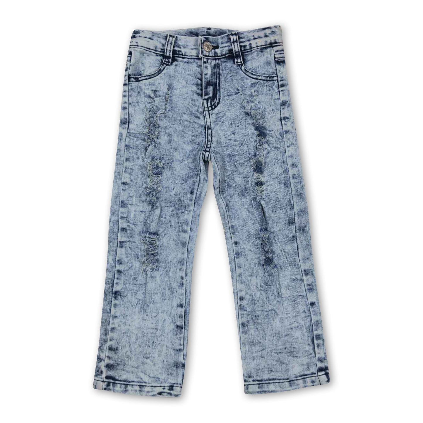 White distressed denim pants kids boy jeans