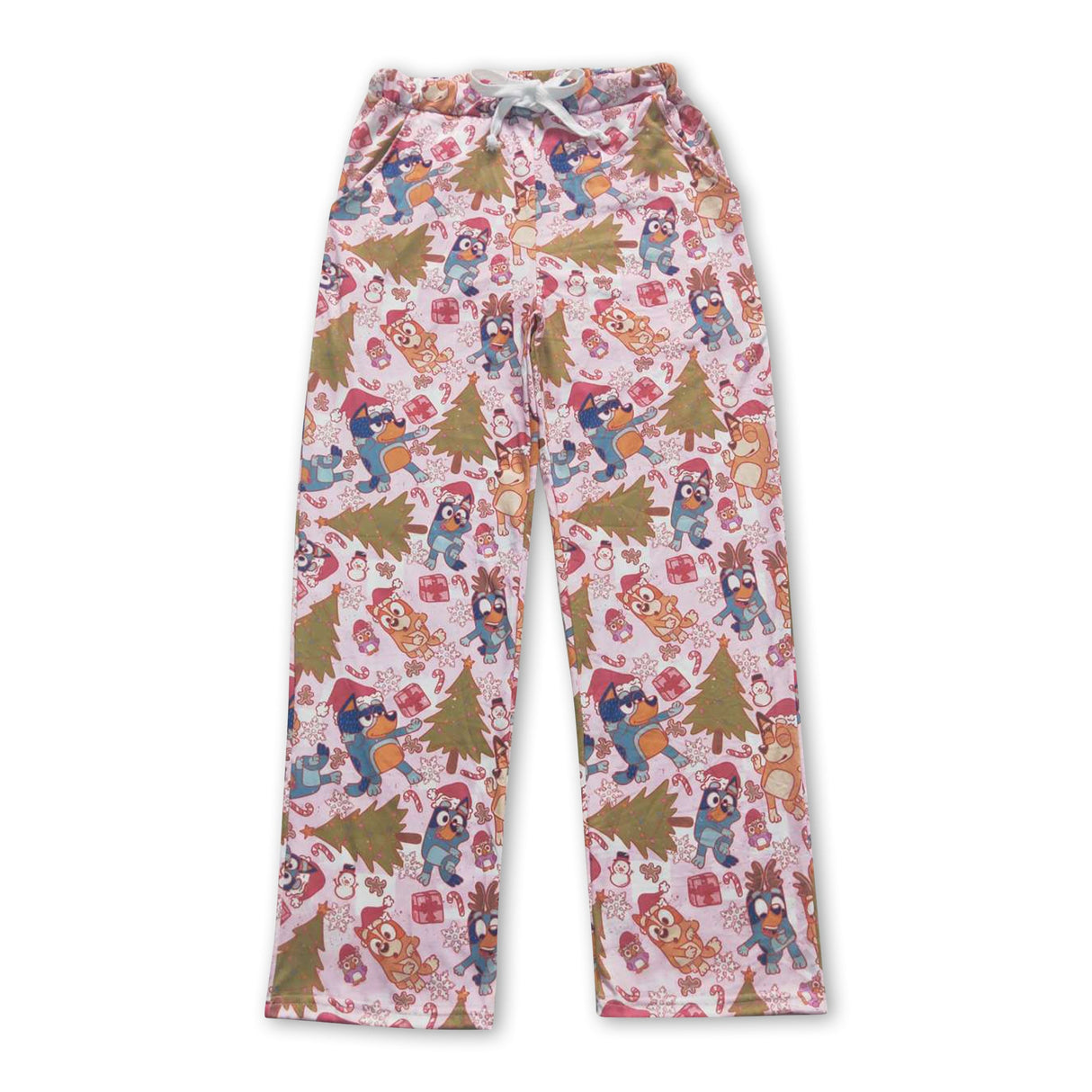 Christmas tree dogs adult women Christmas pants