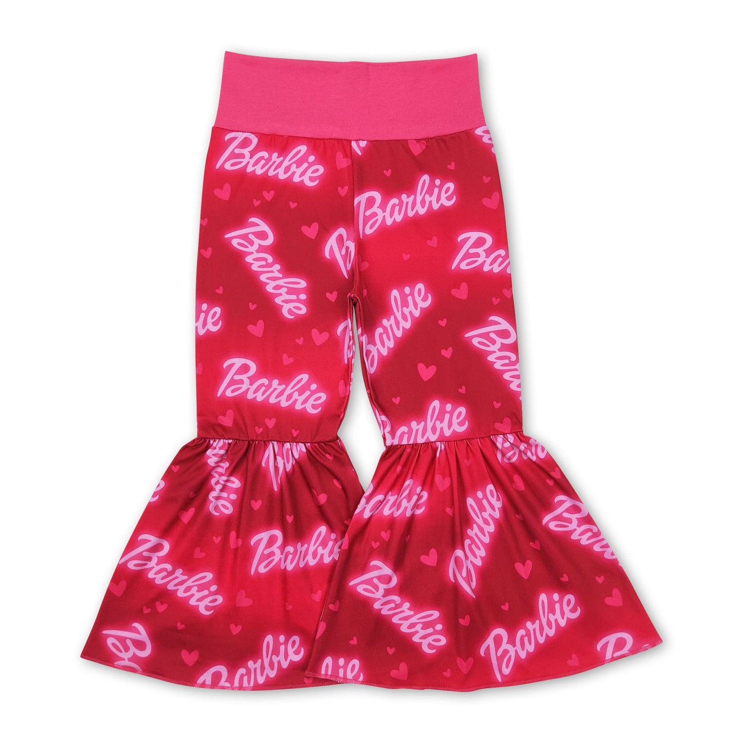 Heart party girls bell bottom pants