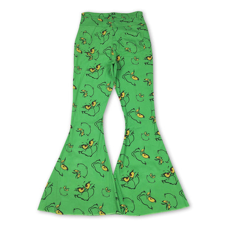 Green face women denim pants adult Christmas jeans
