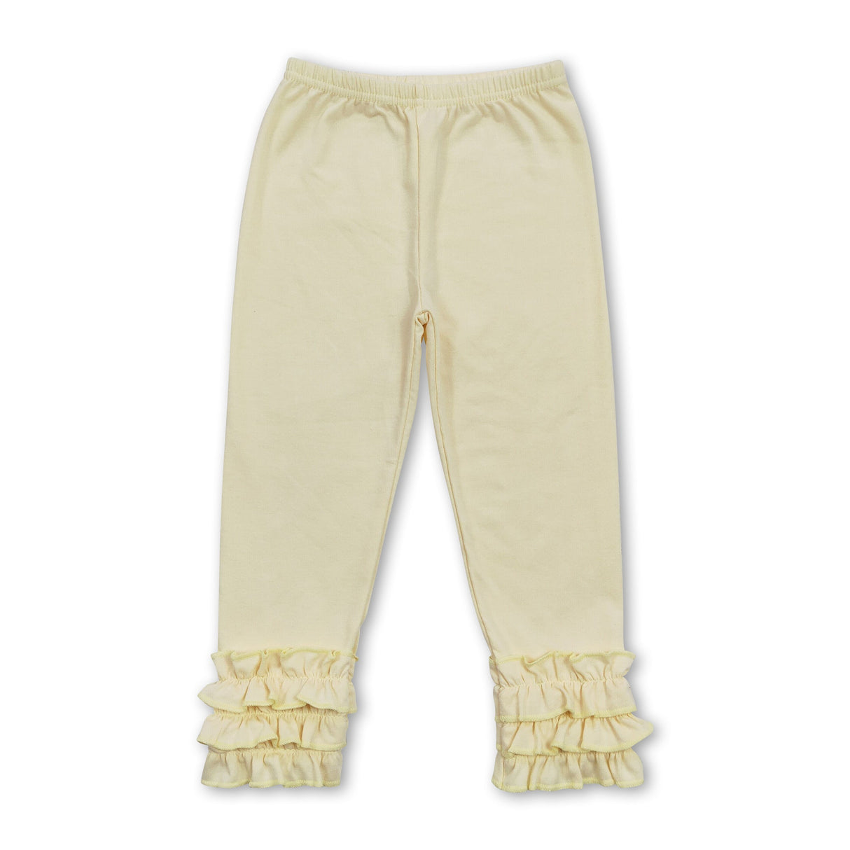 Ivory baby girls icing ruffle leggings
