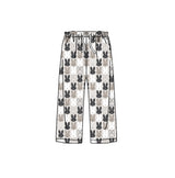 Black grey bunny adult easter pants
