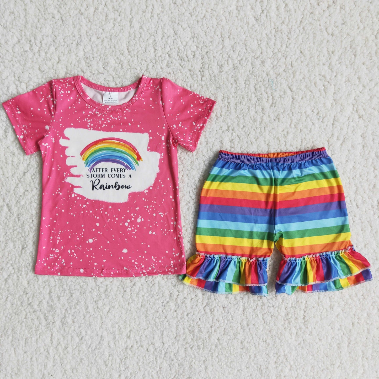 After every storm comes a rainbow baby girls clothing