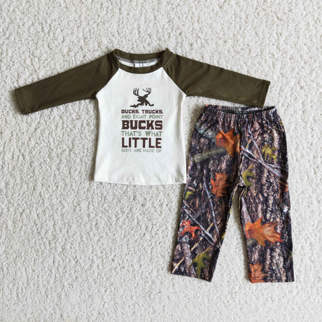 Deer print camo pants boy clothing