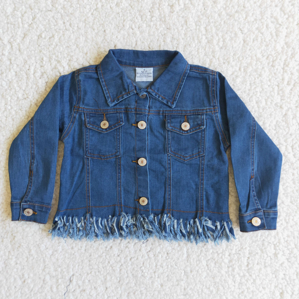 Tassels girls denim jackets