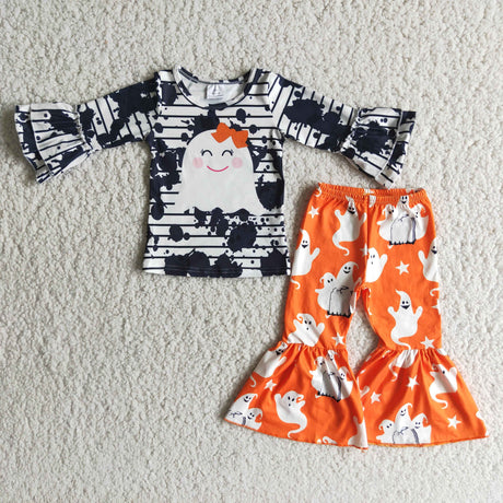 Girl Ghost Boo Bell Bottom Outfit