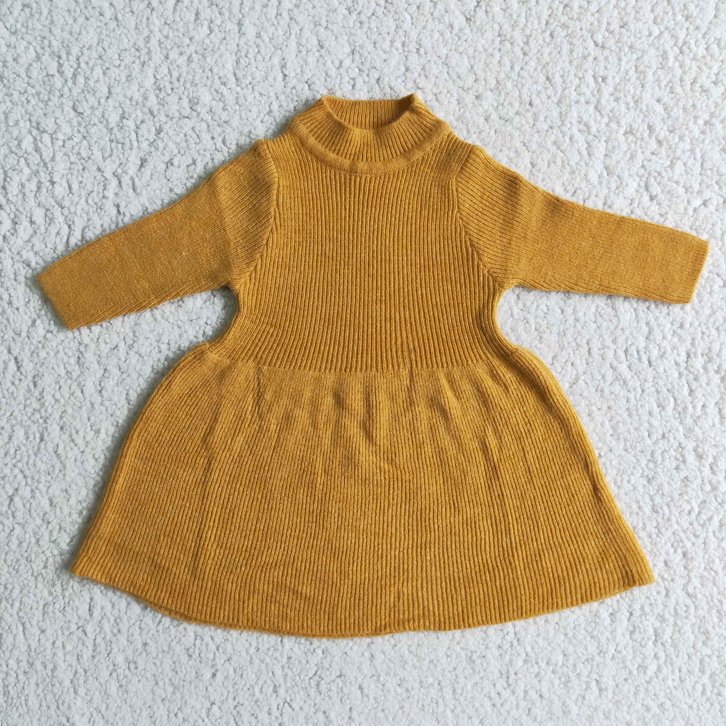 Mustard color sweater dresses