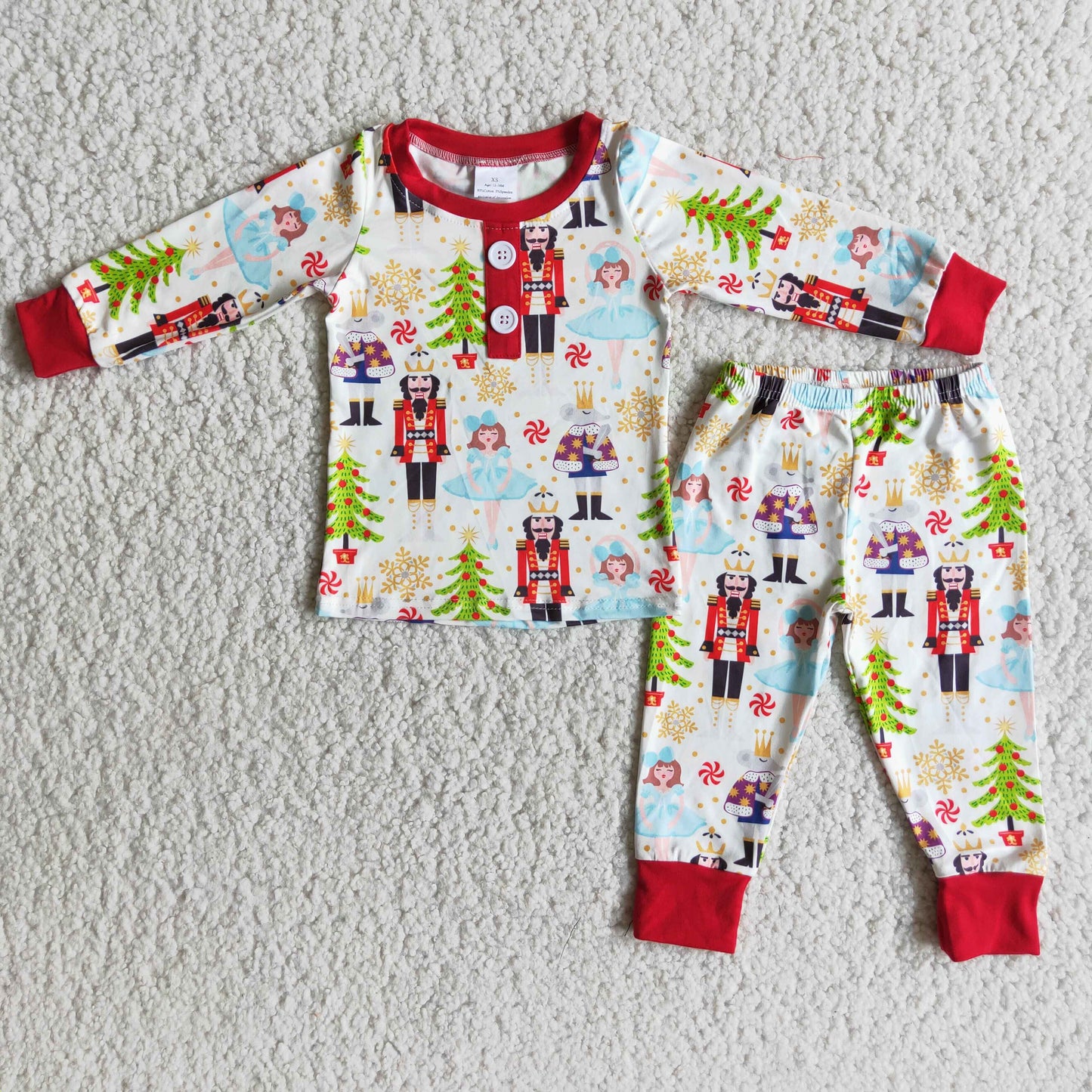 Long sleeve boy Christmas pajamas