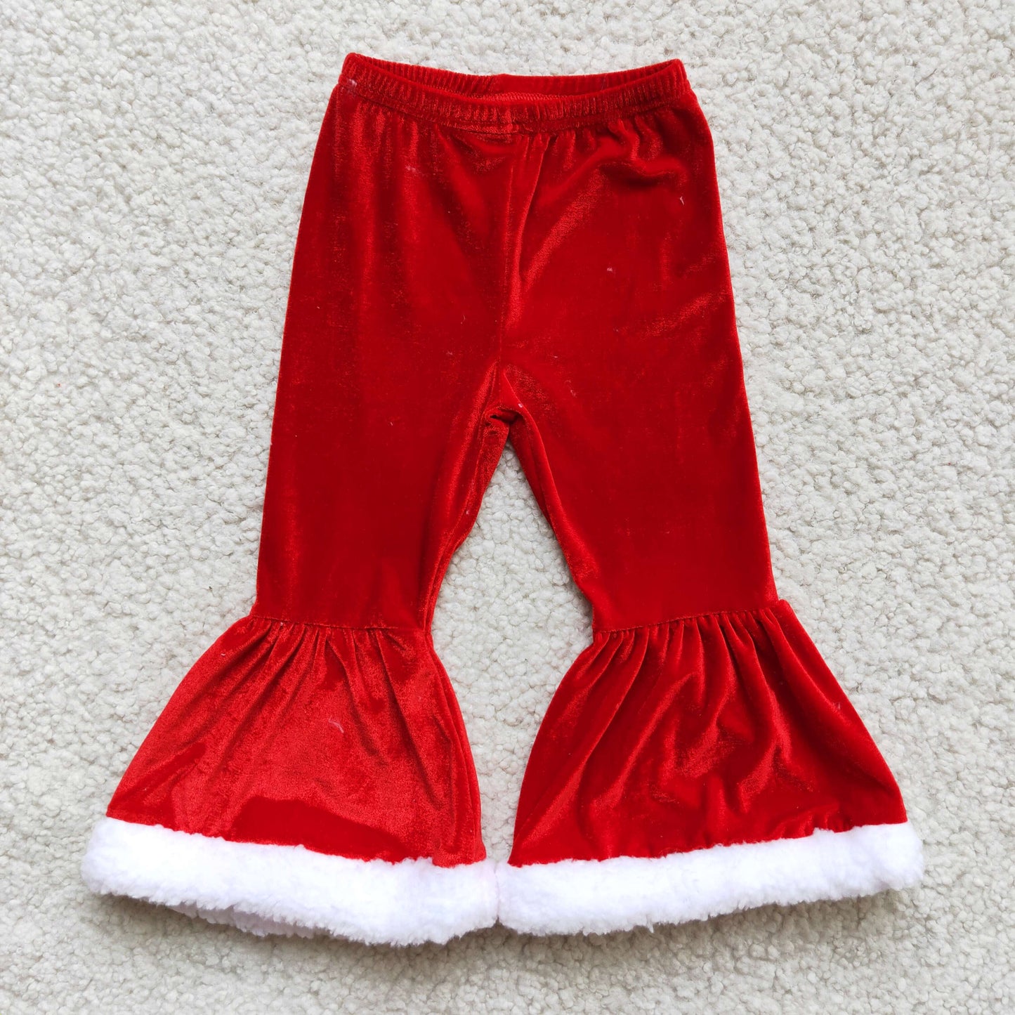 Red velvet girls Christmas pants