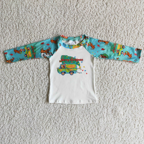 Merry Christmas the mystery machine long sleeve shirt