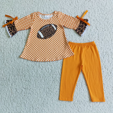 Football print tunic icing leggings girls clothing