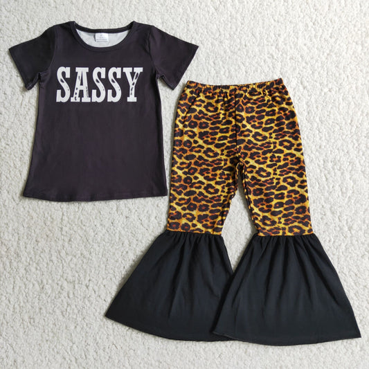 Girl Sassy Leopard Outfit