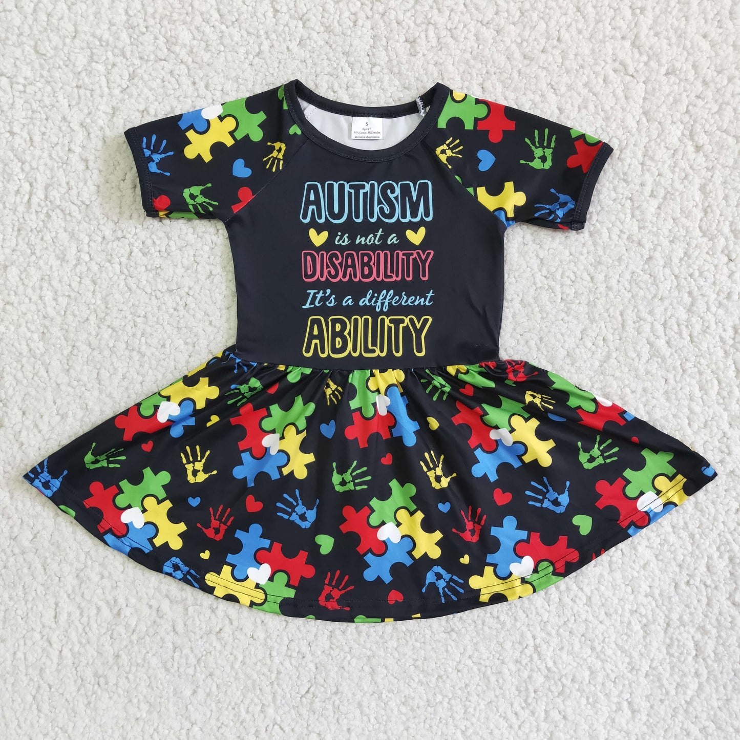 Autism is not a disability it's a different ability girls dress