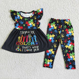 I see your true colors that's why i love you girls flutter sleeve outfits