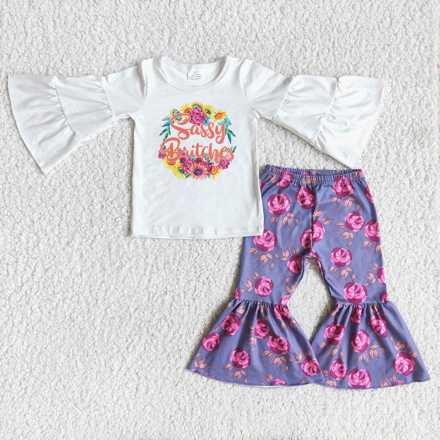Sassy britches shirt floral pants girls boutique clothes