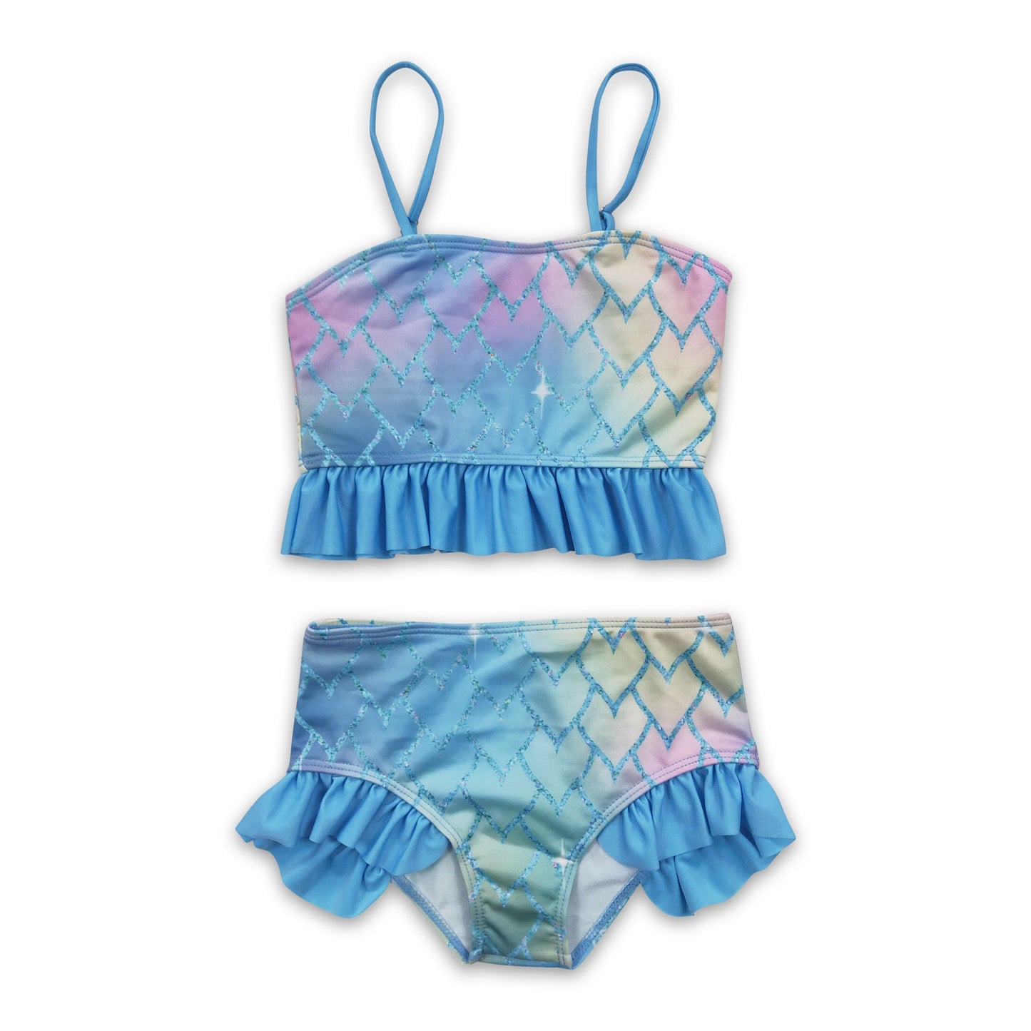 Tie dye 2 pcs baby girls summer swimsuit