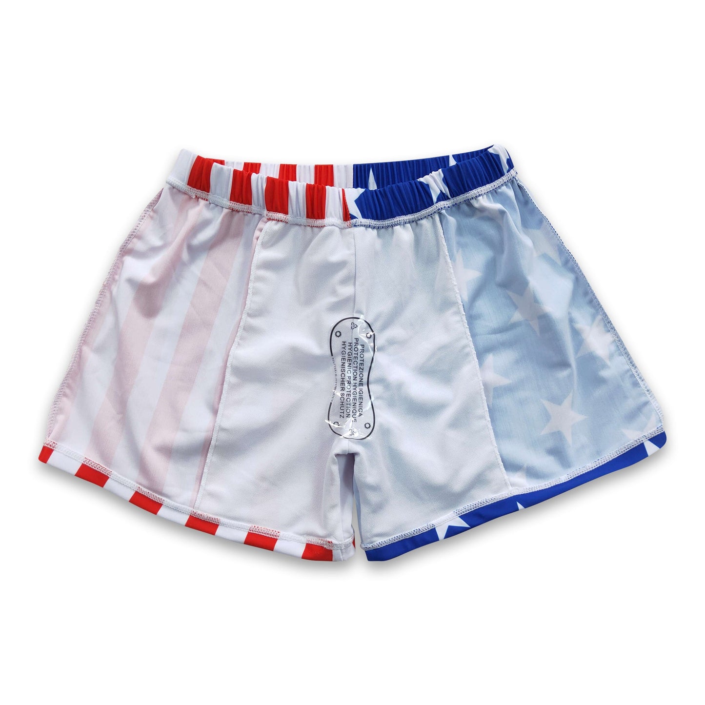 Stars stripe lining kids boy 4th of july swim trunks