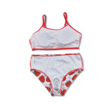 Tassels strawberry baby girls summer lining swimsuit