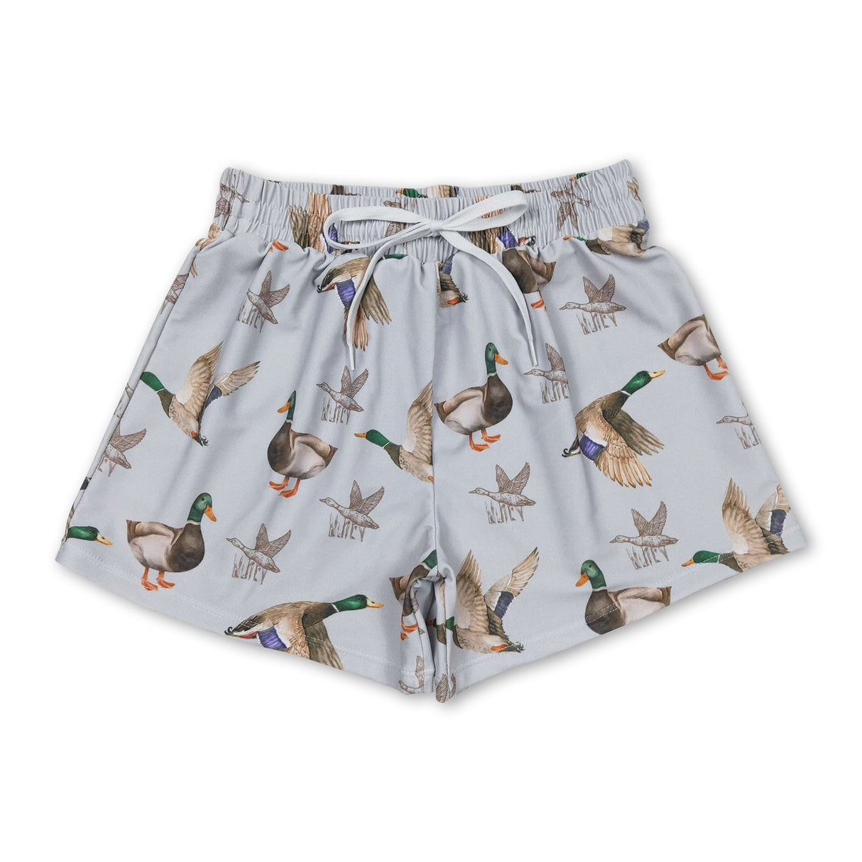 Duck print baby boys summer swim trunks