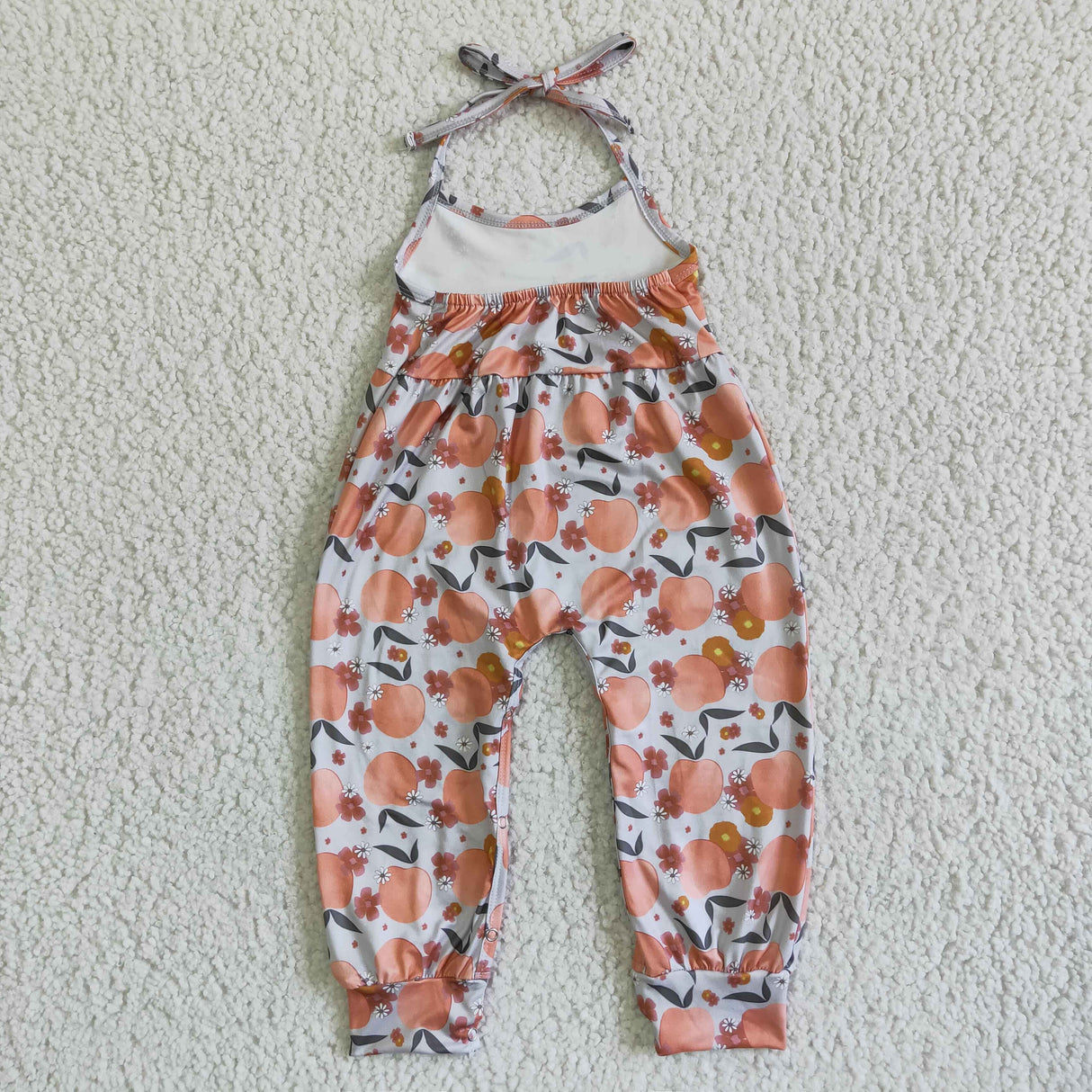 Peach sleeveless jumper kids girls jumpsuit