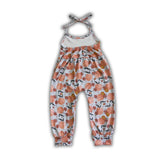 Peach sleeveless jumper kids girls jumpsuit