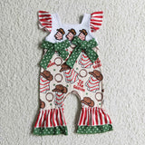 Cake embroidery 'Tis the season baby girls Christmas romper