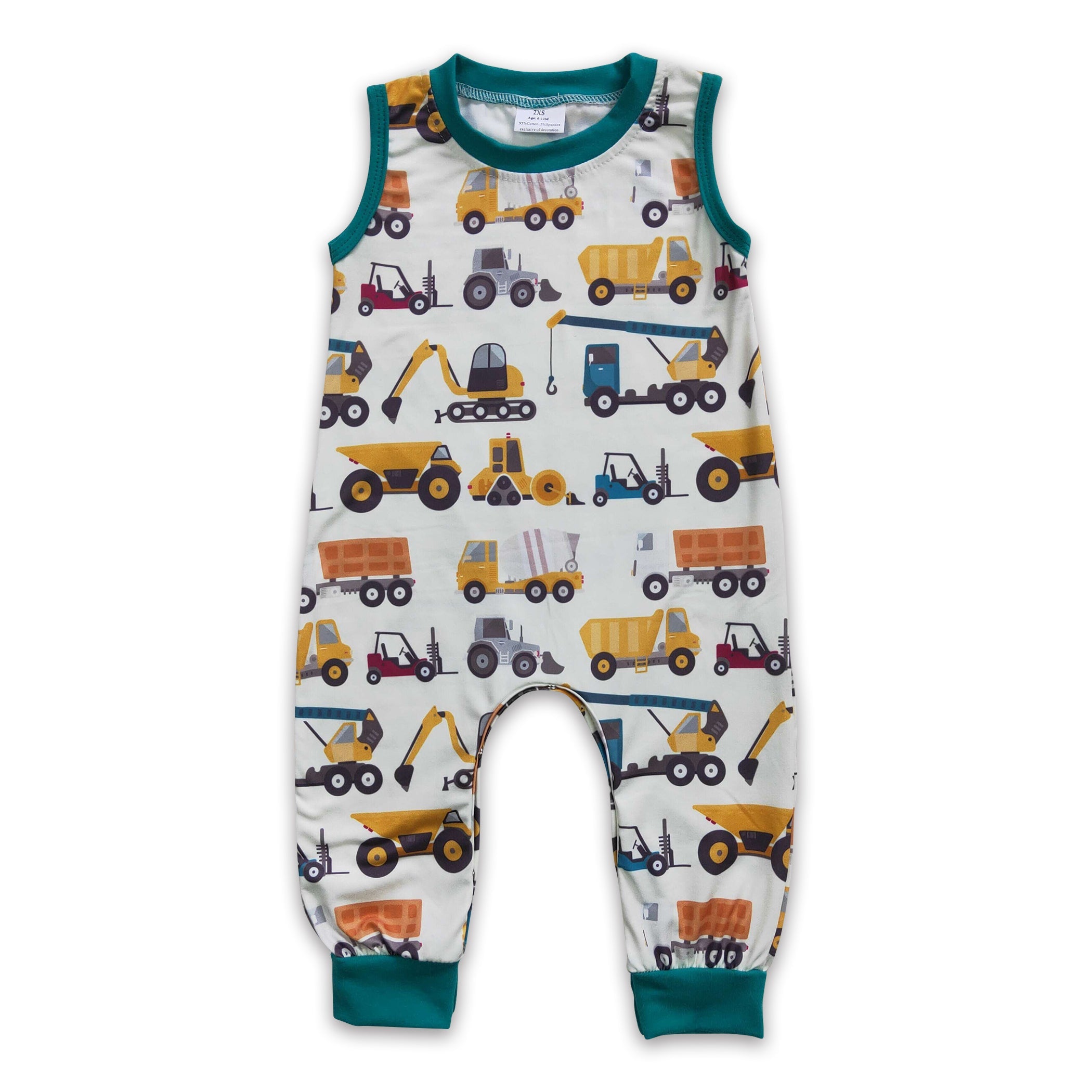 Baby Boy Summer Romper - Cactus & Dinosaur Sleeveless One-Piece Jumpsuit
