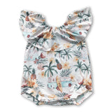Coconut pineapple baby girls summer romper